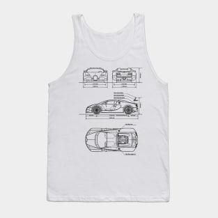 Veyron Grandsport Blueprint Tank Top